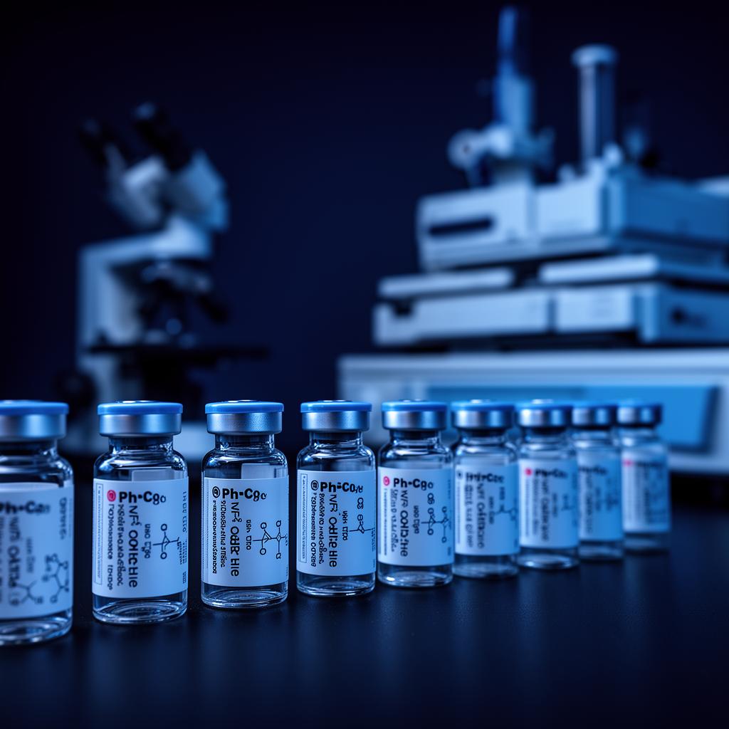 PeptoraX vials in the lab