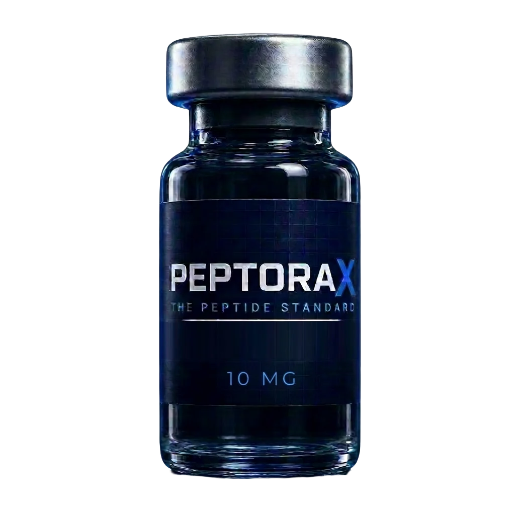 PeptoraX research peptide vial
